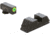 AmeriGlo Protector Sight Set for Walther PDP w/Green Tritium LumiGreen Outline Front/ Black Serrated Rear, WA-533