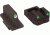 Ameriglo Remington Shotgun Night Sight - Rifle Style - Complete Set, Tritium Green Front / Green Rear, Models 870, 1100, 1187 RM-301