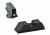 Ameriglo DEFOOR Night Sight Tactical Sets, Serrated Front Flat Rear, for Glock 42,43,43X, Green, GT-517