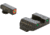 AmeriGlo Spartan Tactical Operator Sights for Glock, ProGlo, Orange Circle Front and Pro Op Rear, Green, GL-446