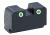 AmeriGlo Tritium Rear Sight Sig Tritium 2 Dot Rear, GRN w white Outline Height .350in., suppressor use SG-181R