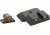 AmeriGlo Tritium Operator 3 Dot Night Sight Set, Green ProGlo Front Orange Outline, Yellow Rear Black Outline SW-447