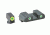 Ameriglo Tritium Front/Rear Combo Sights Green Dot White Outline Rear And Green Dot LumiLime Outline Front For Glock 17-39