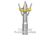 AMS Fiberglass Arrow Chaos Point Pink Shaft &amp; Safety Slide, A203-PNK