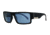 Anarchy Argh Single Vision Prescription Sunglasses, Matte Black w/ Striped Black Demi Frame, 10223761.QTMSV