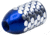 Anarchy Outdoors Dragonscale Bolt Knob, 1.5 in Length, Blue/Silver, 791617485488