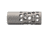 Anarchy Outdoors Full Port Titanium Muzzle Brake, 22 cal, Bead-Blasted Titanium, 791617486287