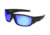 Angler Eyes AEP 1802 Sunglasses, Rubberized Metallic Graphite Frame, Smoke with Blue Mirror Polarized Lenses, 10242554.FGX