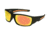 Angler Eyes AEP 1802 Sunglasses, Rubberized Utility Green Frame, Smoke with Orange Mirror Polarized Lenses, 10242552.FGX
