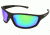 Angler Eyes Tarpon Sunglasses, Rubberized Black Frame, Smoke Polarized with Green Mirror Flash Lens, Polarized, 10225847.FGX