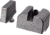 Angry Bear Arms Glock Bear Bones Blank Pistol Sights, Tall Profile, Serrated, Small Frame, Black, ABA136