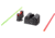 Angry Bear Arms Glock Bear Bones 42/43/43X/48 Fiber Optic Pistol Sights, Small Frame, Black, ABA144