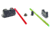 Angry Bear Arms Glock MOS Tall Profile Fiber Optic Sights, Large Frame, Black, ABA152