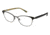 Ann Taylor AT600 Bifocal Prescription Eyeglasses - Frame Mt Blk /Dk Teal, Size 51/16mm TYAT60001