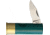 Antonini Shotgun Shell Folding Knife, 2.63in Closed, 1.75in Satin SS Blade, Green Plastic Handle, Shotgun Shell Shaped Handle, 1301/V-S