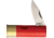 Antonini Shotgun Shell Folding Knife, 2.63in Closed, 1.75in Satin SS Blade, Red Plastic Handle, Shotgun Shell Shaped Handle, 1301/R-S