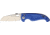 Antonini SOS RESeT Nautical Bolt Lock Folding Knife, 4.75in Closed, 3.63in Satin Partially Serrated 440A SS Blade, Blue Sculpted G10 Handle, Thumb Pull, Pocket Clip, Thumb Disk, N-SAR B/L