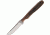 Anza 5.375 Inch Fixed Blade Knife, Amber Bone, Top Grain Cowhide Belt Sheath AZF1AJB