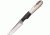 Anza 5.375 Inch Fixed Blade Knife, Elk And Micarta, Leather Belt Sheath AZF1E