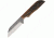 Anza 6.5 Inch Fixed Blade Knife, Amber Bone, Brown Leather Belt Sheath, 3 Inch Blade AZWK4AJB