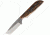 Anza 6.5 Inch Fixed Blade Knife, Amber Bone, Leather Belt Sheath, 2.75 Inch Blade AZWK1AJB