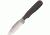 Anza 7.125 Inch Fixed Blade Knife, Micarta, Brown Leather Belt Sheath, 3.5 Inch Blade AZF4M