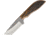 Anza 7.375 Inch Fixed Tanto Blade Knife, Amber Bone, Brown Leather Belt Sheath AZMC2AJB