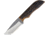 Anza 7.75in Knife, 7.5in Overall, 3.13in Blade, Amber Bone Handle, Leather Sheath, JWK-4 AJB