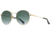 AO AO-1002 Sunglasses, Gold, SunVogue Green Gradient AOLite Nylon Lenses, 51-19-145 B47, 002151STTOEGN