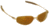 AO American Optical Alpha - Omega Delta Sunglasses, Bronze Frame, Gold Flash Mirror Glass Lenses