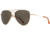 AO Fletcher Sunglasses, Gold Frame, Calobar Green AOLite Nylon Lens - Polarized - 59-15-145, FLT259STHAGNN-P