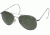 AO Flight Gear General Sunglasses, Comfort Cable, Silver Frame, Green Glass Lenses, 58mm, 30569