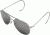 AO Flight Gear General Sunglasses, Comfort Cable, Silver Frame, Silver Mirror Lens, 52mm, 30636