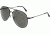 AO Flight Gear General Sunglasses, Wire Spatula, Black Frame, CC Gray Poly Lens, 58mm, 30526