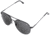 AO Flight Gear General Sunglasses, Wire Spatula, Black Frame, True Color Gray Glass Lens, 58mm, 30524