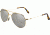 AO Flight Gear General Sunglasses, Wire Spatula, Gold Frame, Silver Mirror Lens, 52mm, 31625