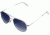 AO Flight Gear General Sunglasses, Wire Spatula, Silver Frame, Polycarbonate Gradient Blue Lens, 52mm, 32611
