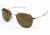 AO Original Pilot Sunglasses, Bayonet, Silver Frame, Amber Glass Lens, 52mm, 32117