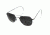 AO Original Pilot Sunglasses, Chrome, Polarized CC Gray Poly Lens 52mm, Comfort Cable 