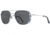 AO Flynn Sunglasses - Mens, Silver Navy, True Color Gray AOLite Nylon Lenses, Silver Navy / True Color Gray Polarized Lens, 55-22-145, FLN155STNVGYN-P
