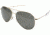 AO General Sunglasses, Gold, Bayonet, Grey Glass Lenses, 58mm, Polarized G-TCGG-BNT-58