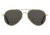 AO General Sunglasses, Gold, True Color Gray SkyMaster Glass Lenses, 58-14-145 B52.5, GEN158STTOGYG