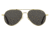 AO General Sunglasses, Gold, True Color Gray SkyMaster Glass Lenses, Polarized, 58-14-145 B52.5, GEN158STTOGYG-P