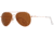 AO General Sunglasses, Rose Gold, Cosmetan Brown SkyMaster Glass Lenses, Polarized, 55-14-140 B47, GEN555STCLBNG-P