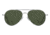 AO General Sunglasses, Silver, Calobar Green AOLite Nylon Lenses, 55-14-140 B47, GEN255STSMGNN