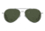 USED AO General Sunglasses, Silver, Calobar Green SkyMaster Glass Lenses, Polarized, 55-14-140 B47, GEN255STSMGNG-P, EDEMO1