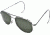 AO General Sunglasses, Silver, Comfort Cable, Green Glass Lenses, 52mm S-TCGG-CC-52