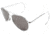 AO General Sunglasses, Silver, Gray Glass Lens, Comfort Cable, 58mm S-TCG-CC-58