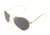AO II 8-Base Sunglasses, Gold, Comfort Cable, Gray Poly Lens, 52mm, Small G-CCP-CC-52