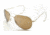 AO II 8-Base Sunglasses, Gold, Comfort Cable, HC Amber Lens, 58mm, Large G-HCBP-CC-58